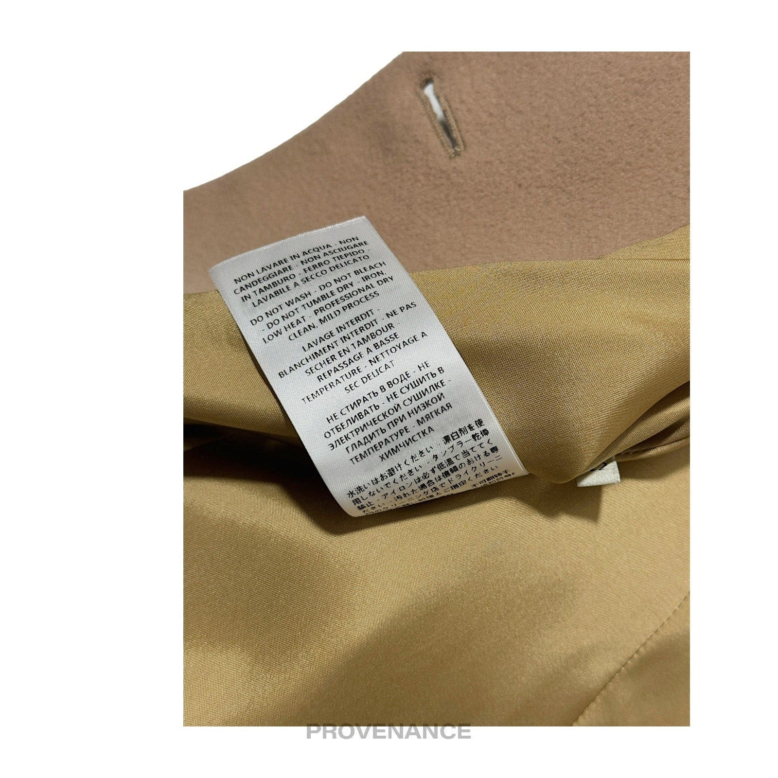 Gucci Chesterfield Wool Coat - Camel 42 - 16
