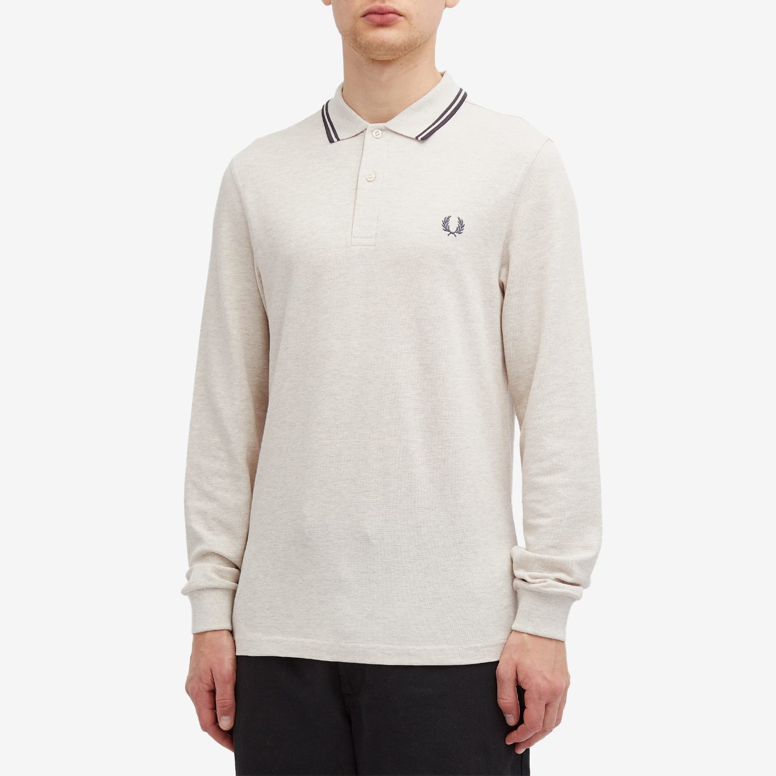 Fred Perry Long Sleeve Twin Tipped Polo - 2