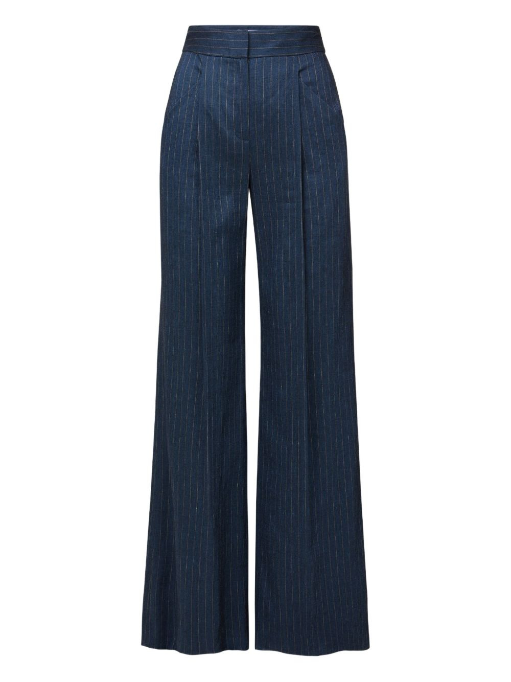 pinstripe tailored trousers - 1