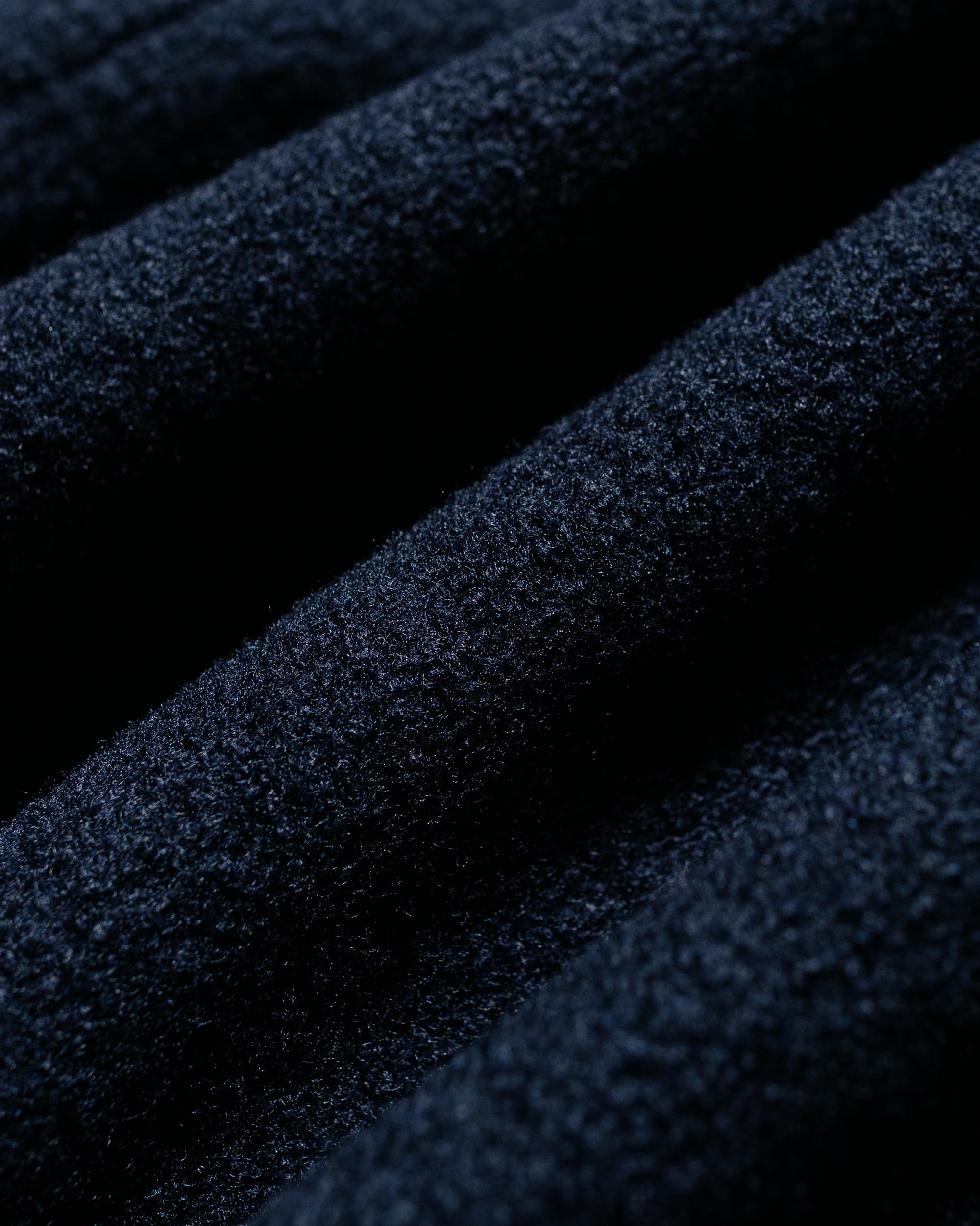 Half Ziped Pullover Boiled Wool Blue Green - 6