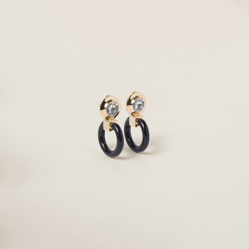 Plexiglas and metal earrings 1