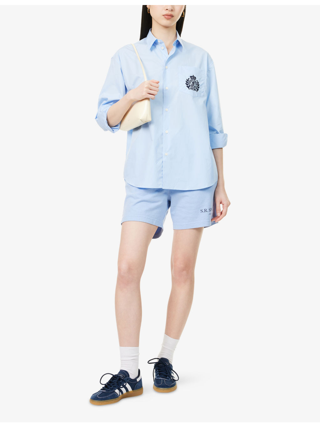 Oversized Riding Embroidered Cotton-Poplin Shirt - 2