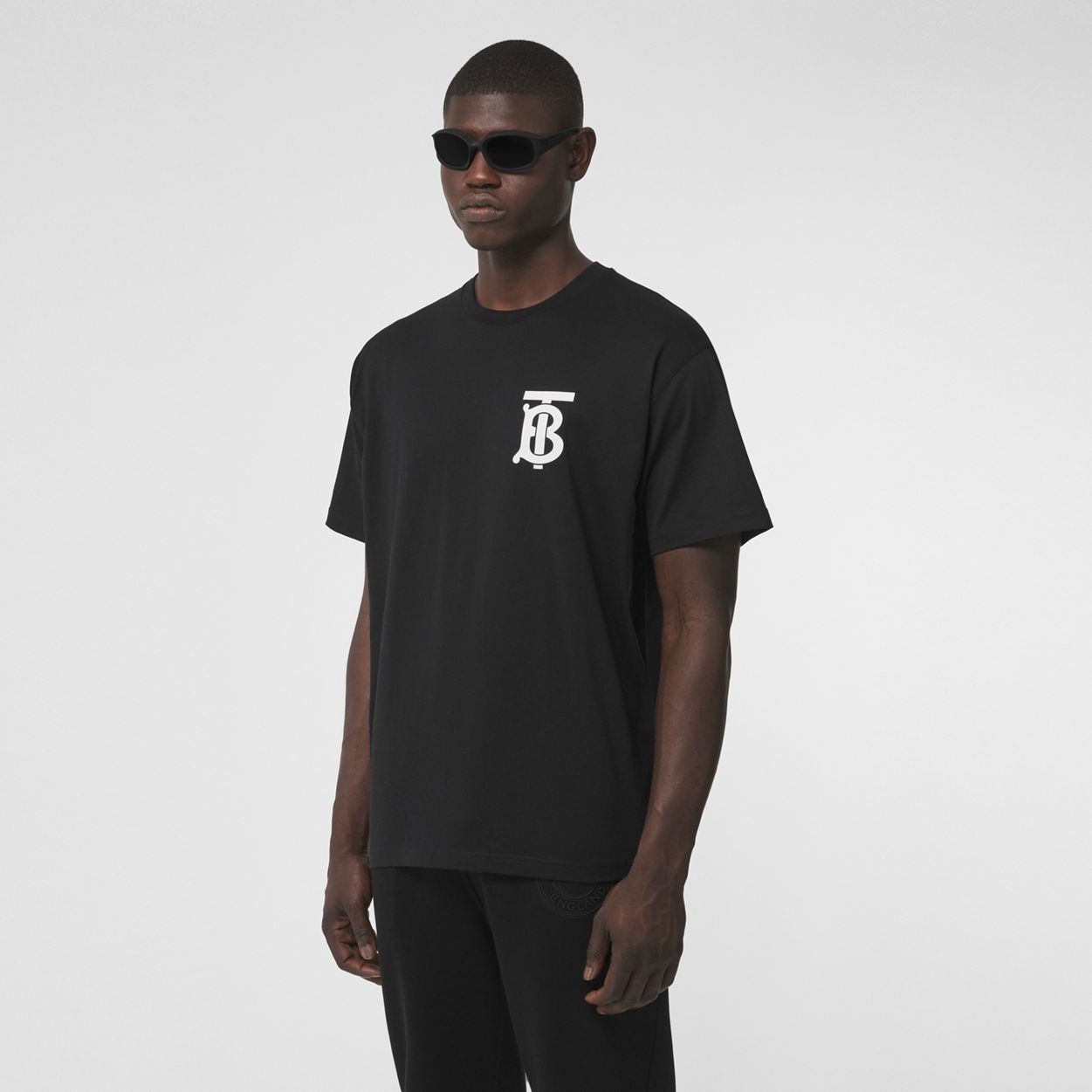 Monogram Motif Cotton Oversized T-shirt - 5