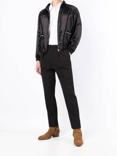 SAINT LAURENT Teddy 80s zip bomber jacket outlook