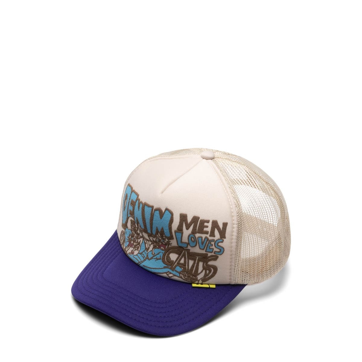 DENIM MEN LOVE CATS TRUCKER HAT - 2