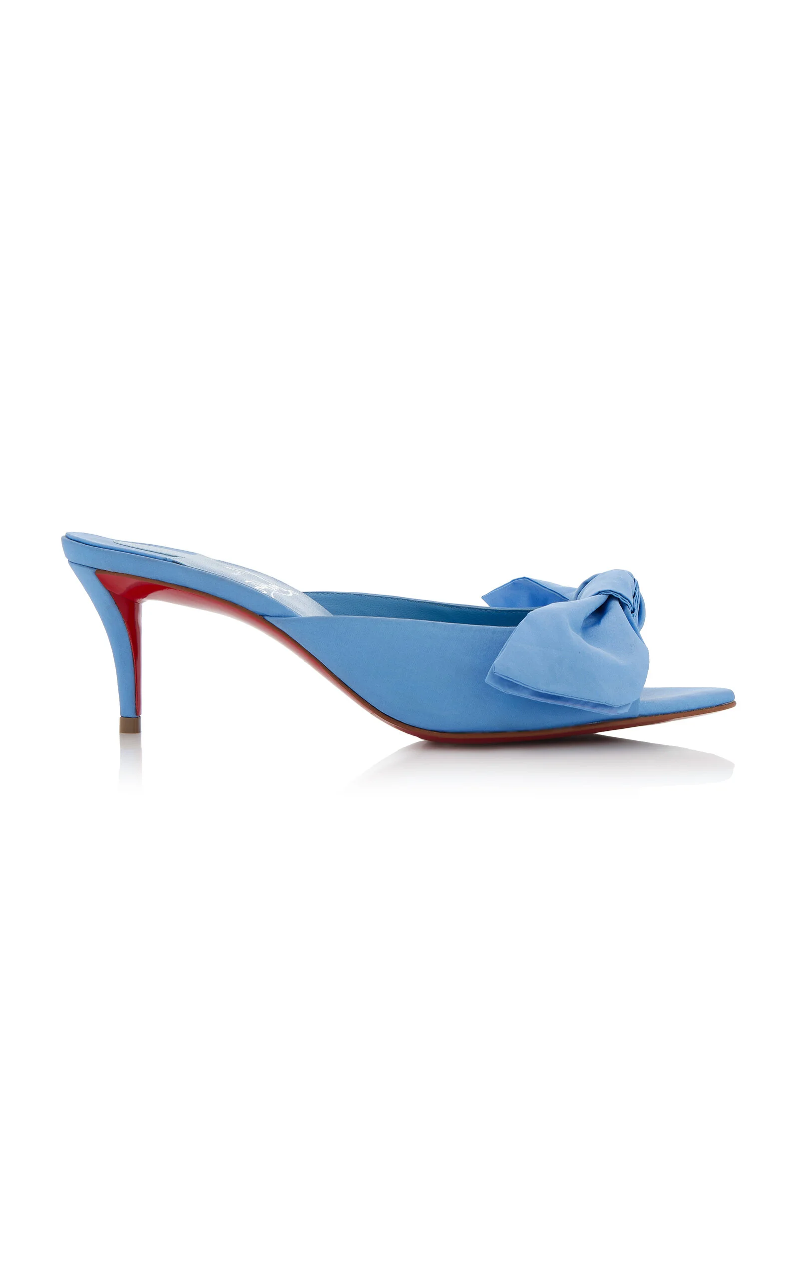 Mulazee 60mm Taffeta Mules blue - 1