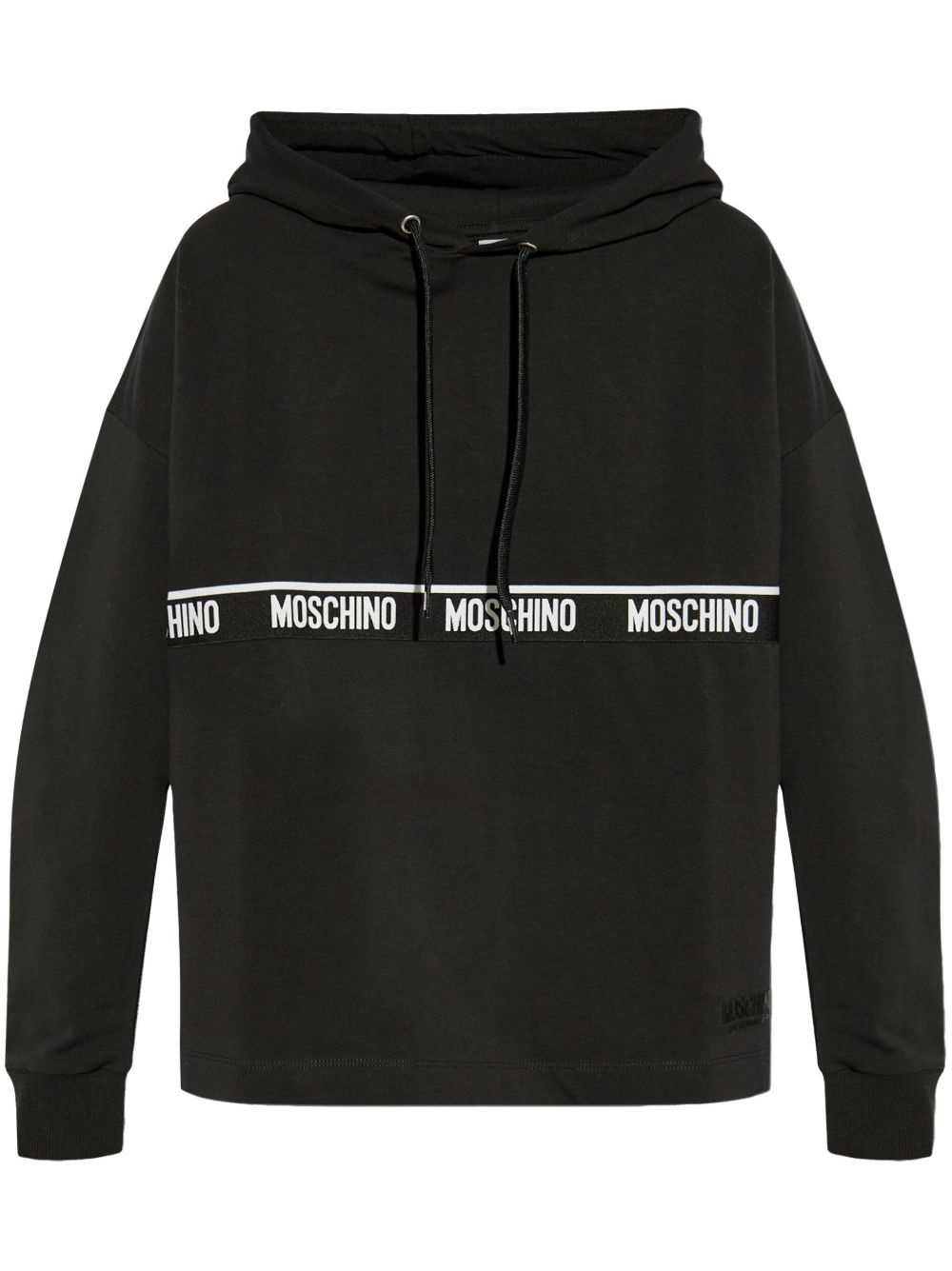 logo-embroidered hoodie - 1