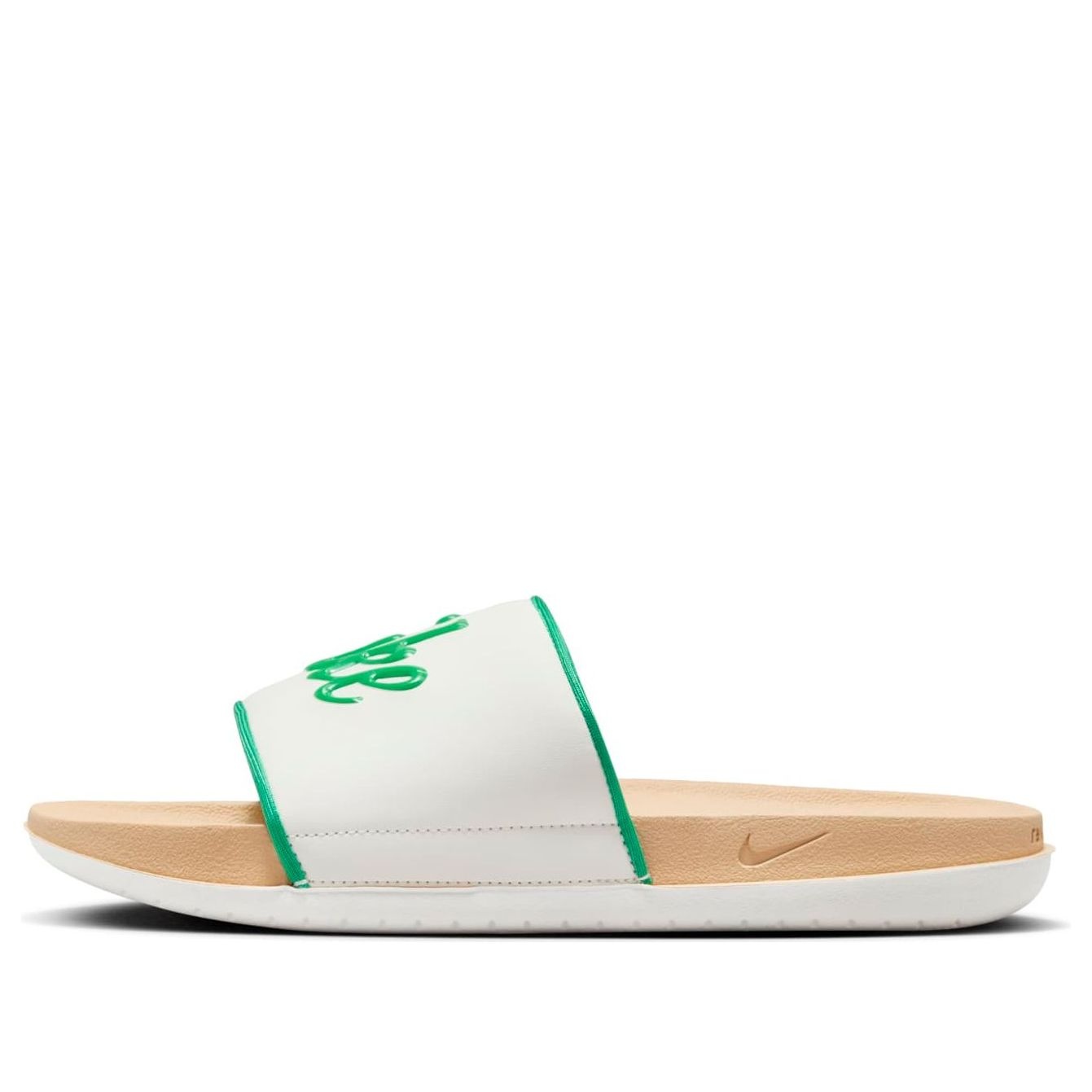 (WMNS) Nike Offcourt Slides 'Sail Stadium Green' BQ4632-110 - 1
