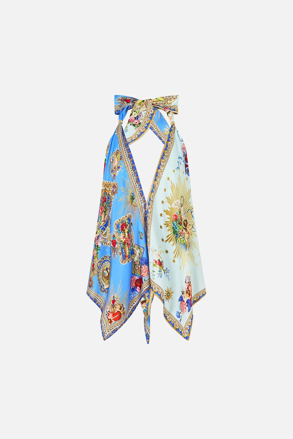 SCARF TIE TOP VERSES IN VINTAGE - 1
