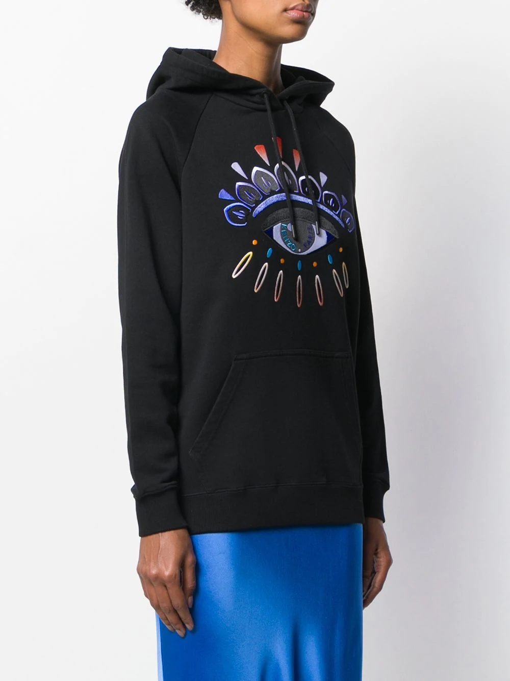 eye-embroidered hoodie - 3