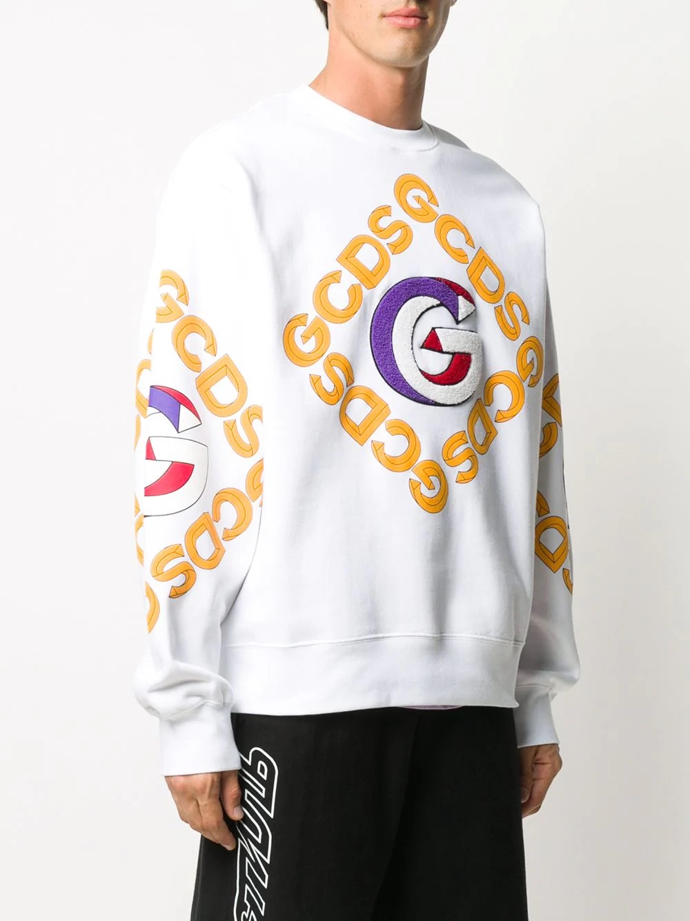 logo print sweatshirt - 3