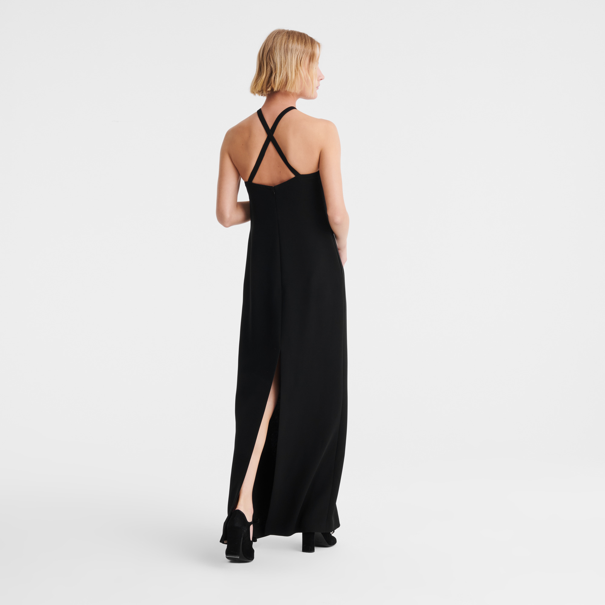 Long dress Black - Crepe - 3