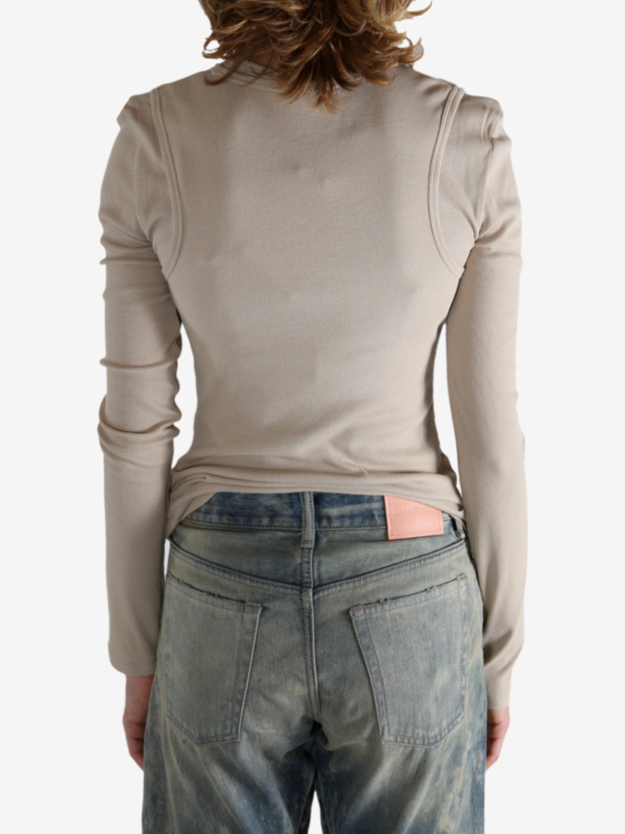ACNE STUDIOS - Women Layered Logo T-Shirt - 3