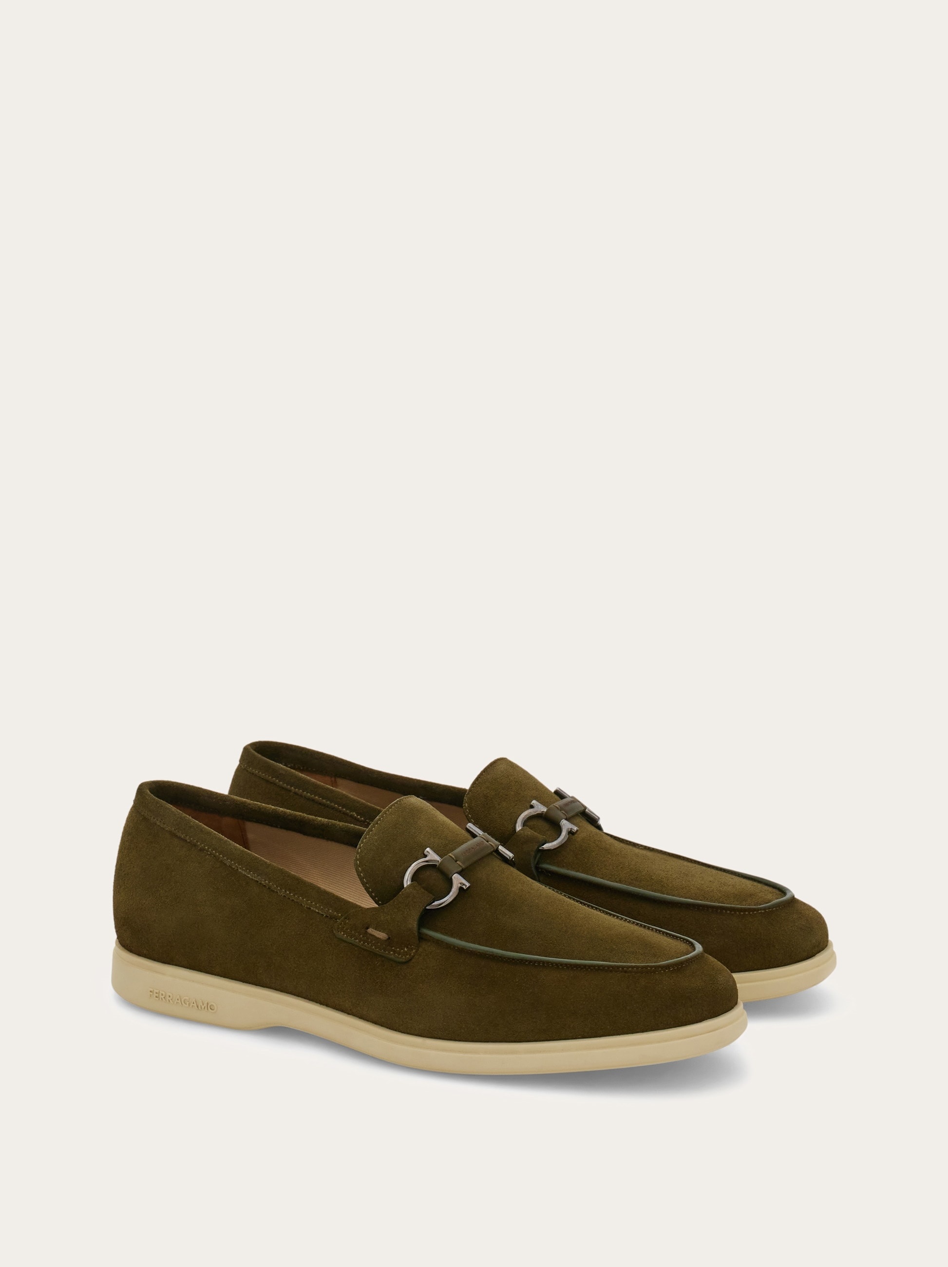 Casual loafer with Gancini ornament - 4