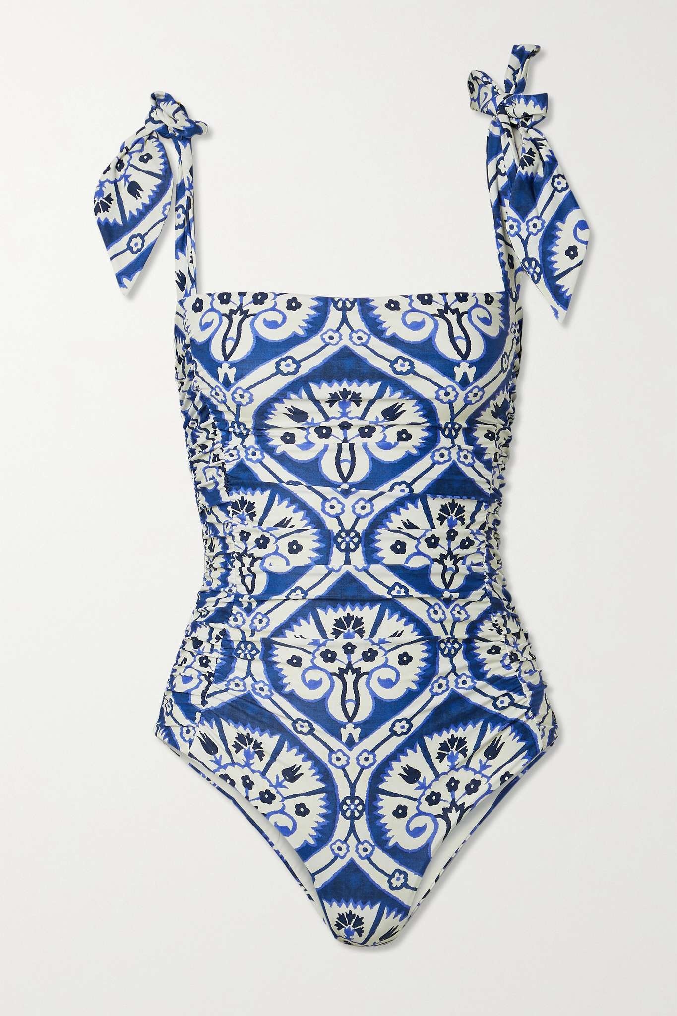 + NET SUSTAIN The Alcazar ruched printed swimsuit - 1