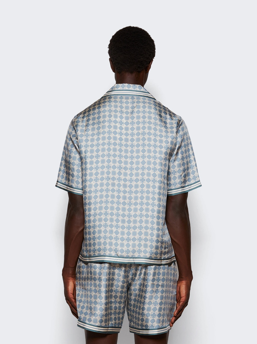 Quad Bowling Shirt Dusty Blue - 5