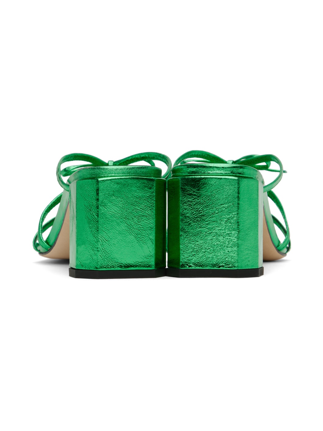 Green June Heeled Sandals - 2