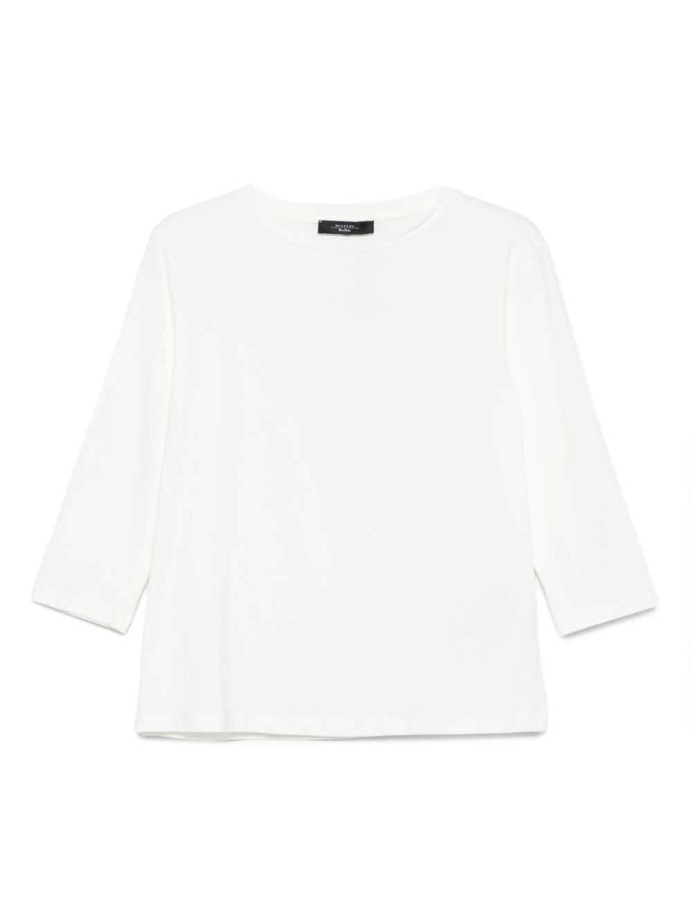 three-quarter sleeve crew-neck top - 1
