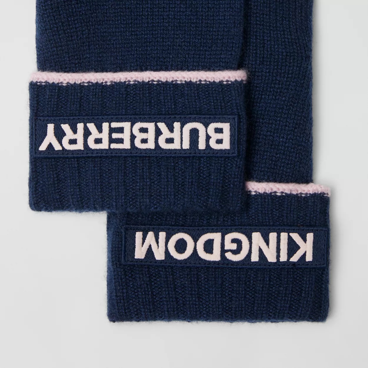 Kingdom and Logo Appliqué Cashmere Gloves - 2