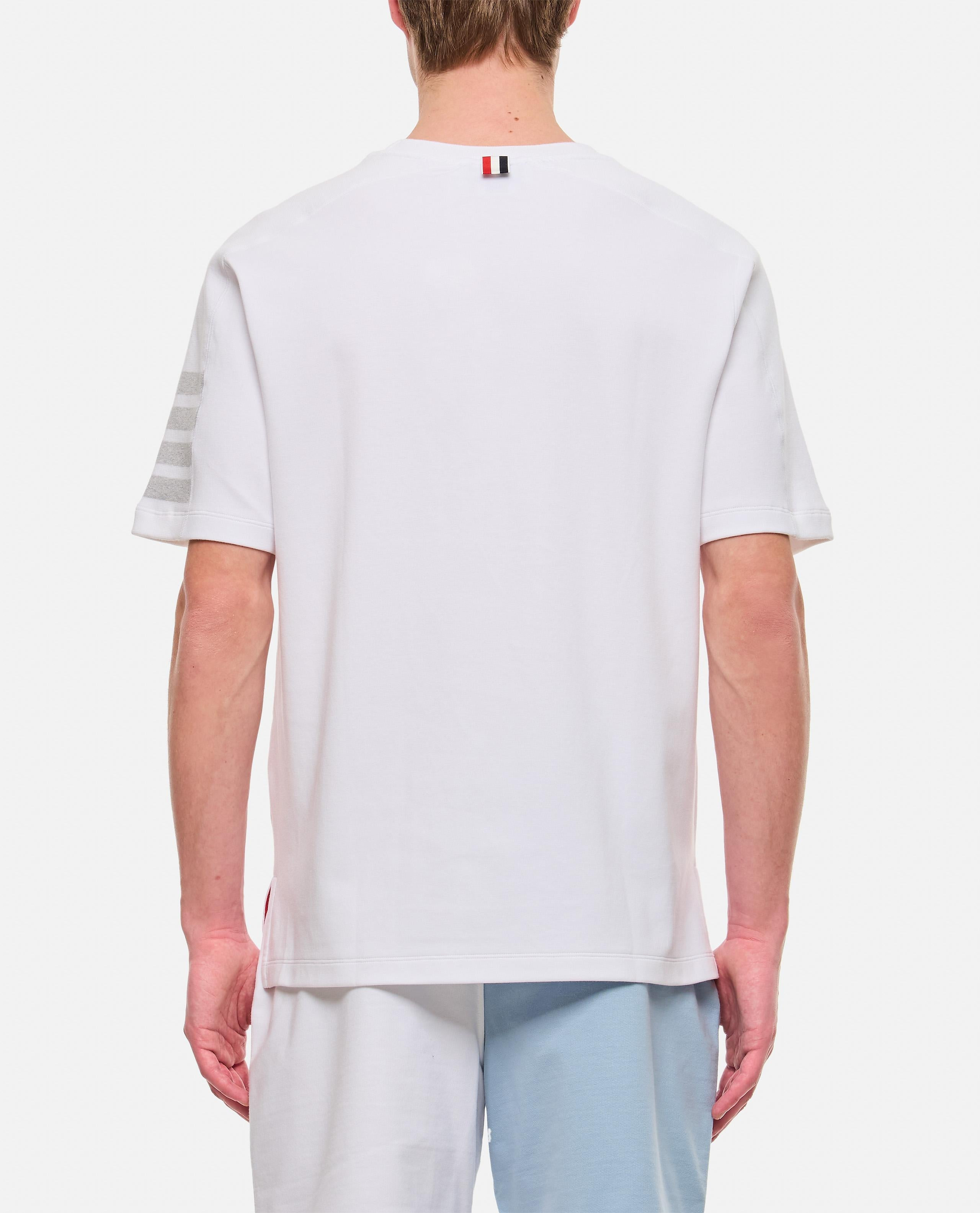 4 BAR STRIPE COTTON T-SHIRT - 3