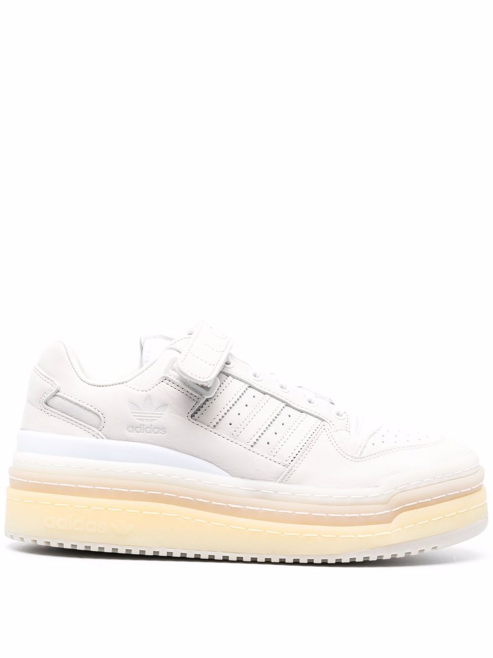 panelled flatform sneakers - 1