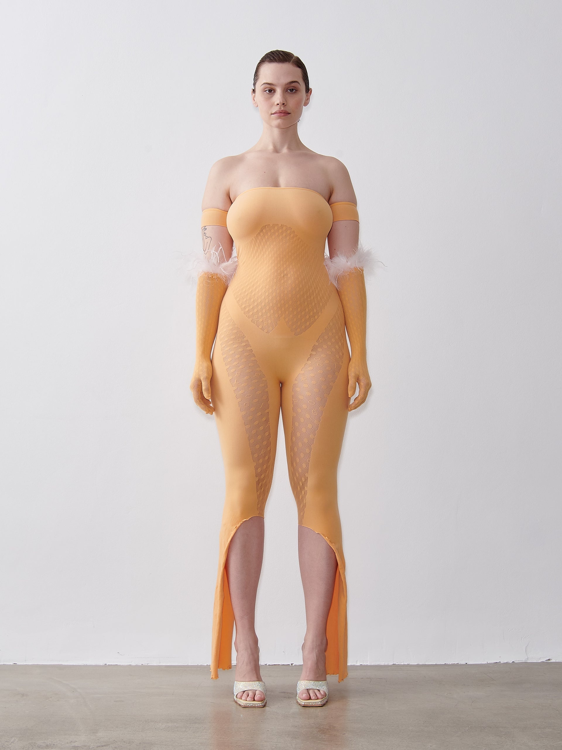 JUNIA JUMPSUIT IN PAPAYA - 2