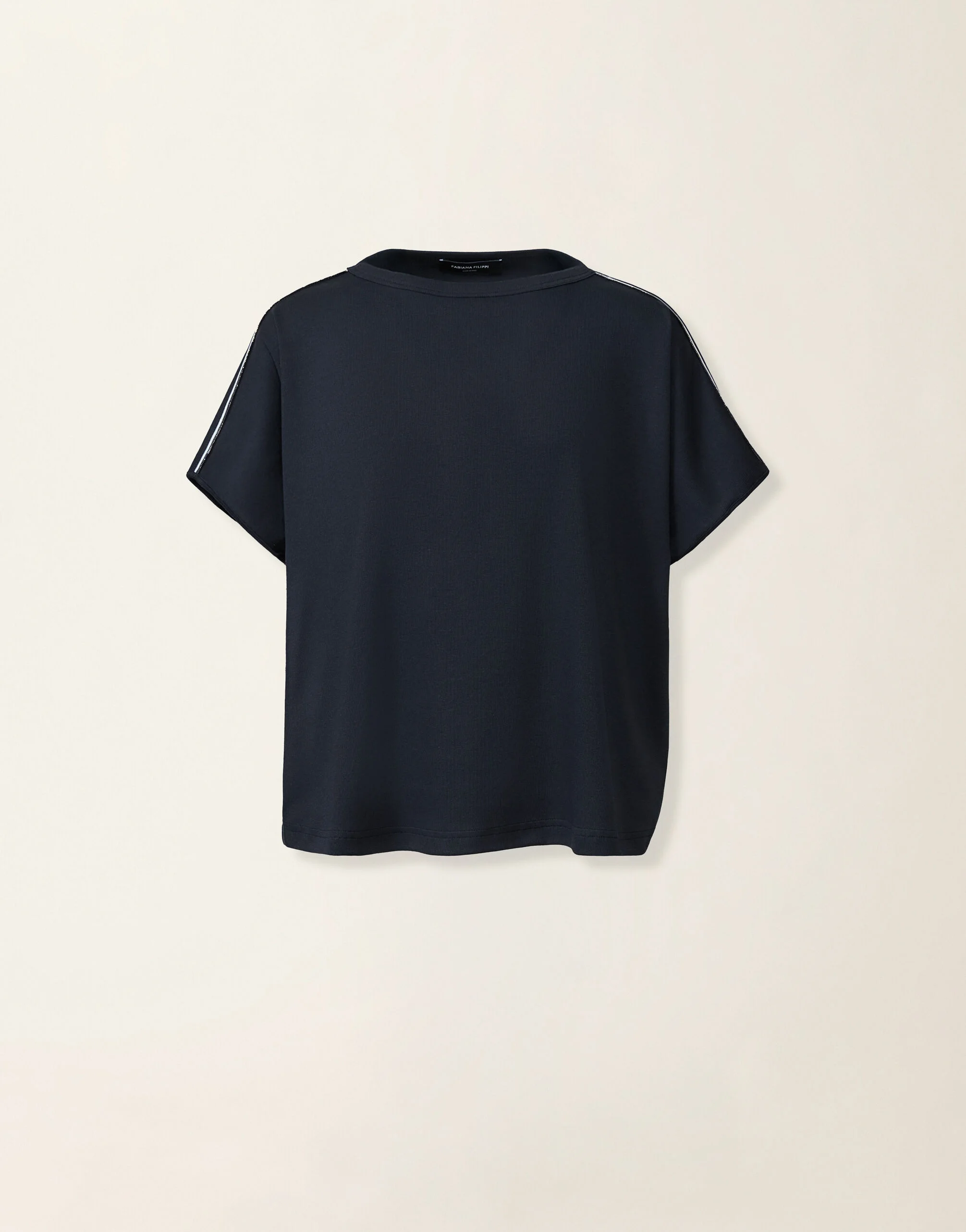 Ribbed cotton jersey T-shirt - 1