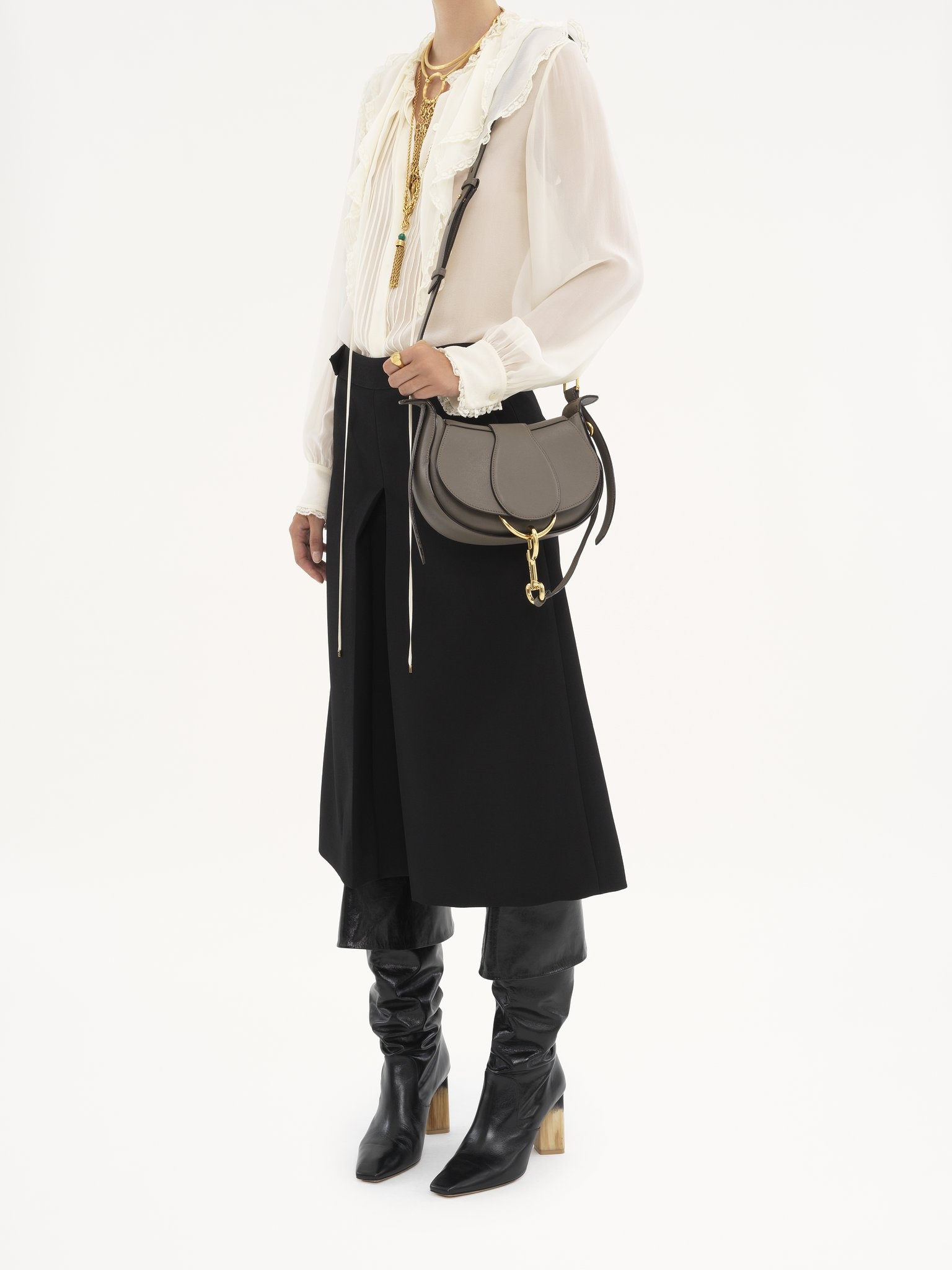 SMALL CHLOÉ RIDE CROSSBODY BAG IN SOFT LEATHER - 7