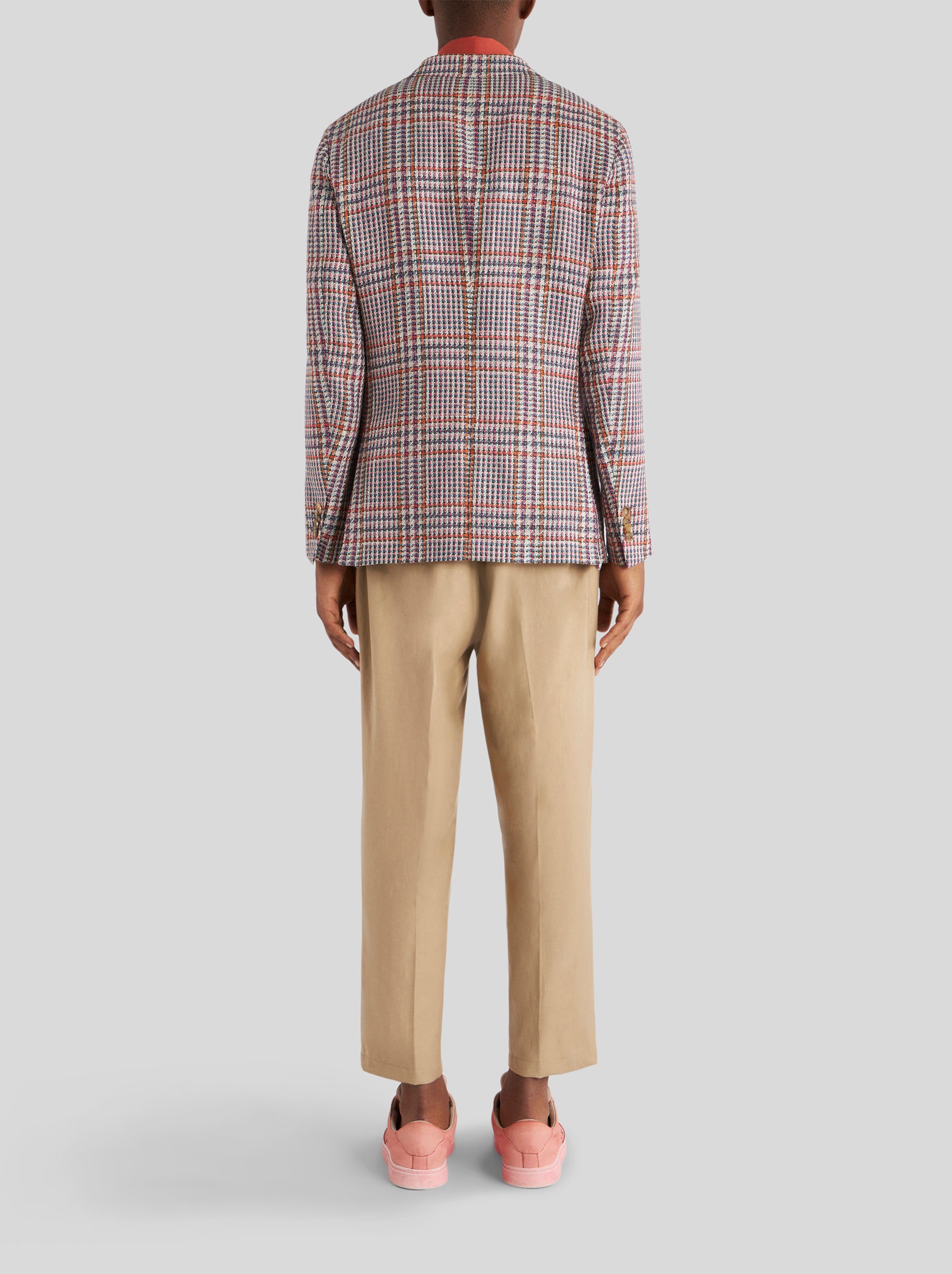 TAILORED PRINCE OF WALES CHECK JACKET - 5