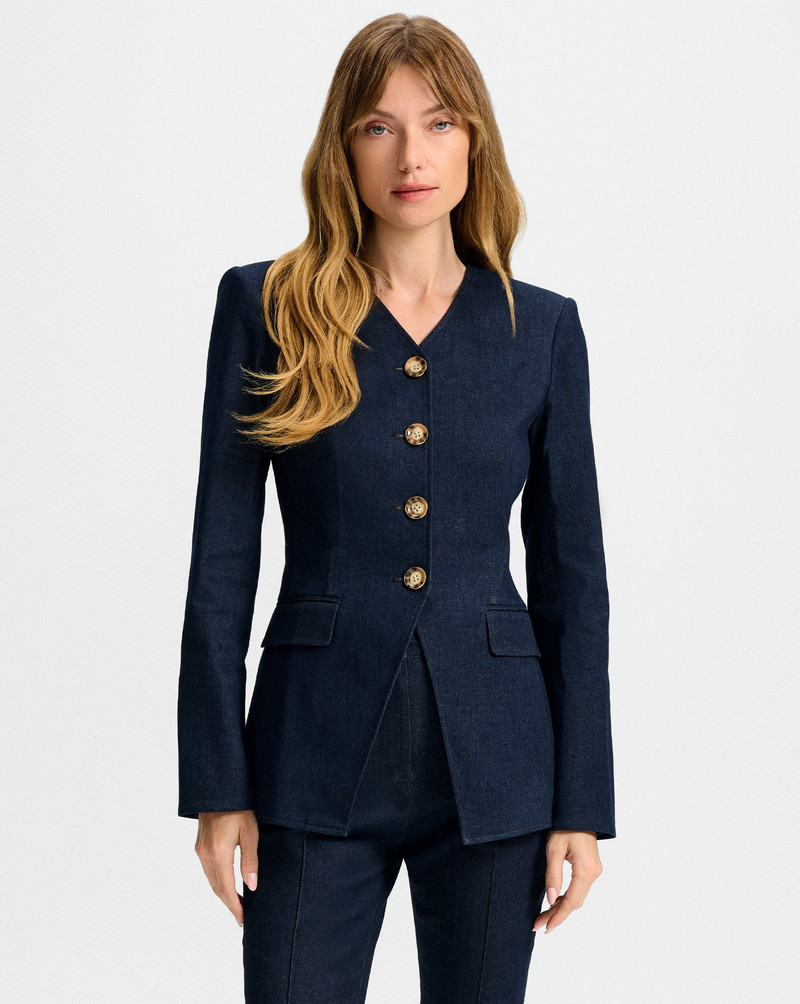 VERONICA BEARD CYNTHIA TAILORED DENIM JACKET outlook