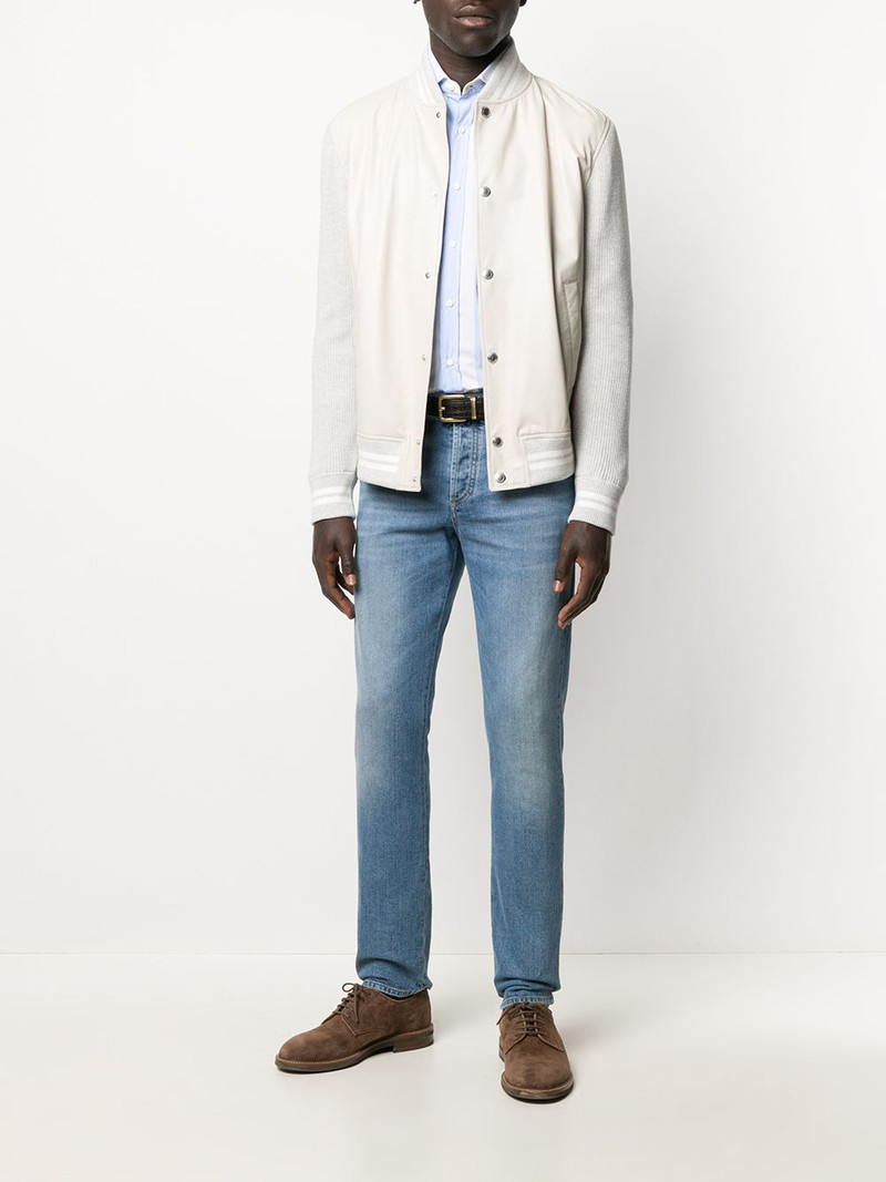 Brunello Cucinelli striped button-down shirt outlook
