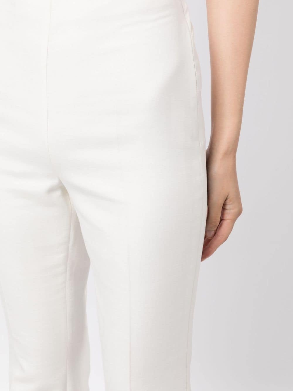 high-waisted flared trousers - 5
