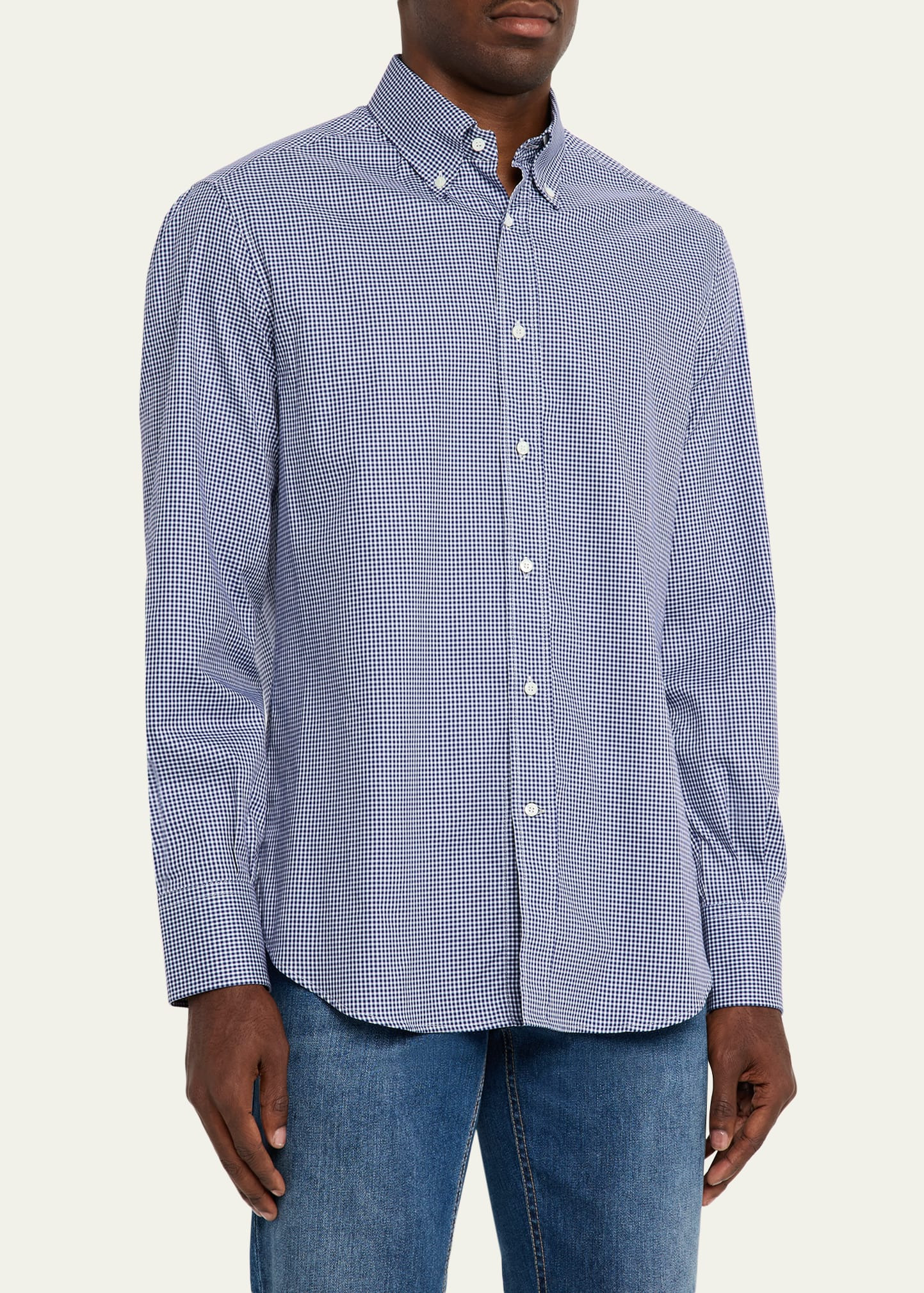 Men's Micro Grid Check Shirt - 4