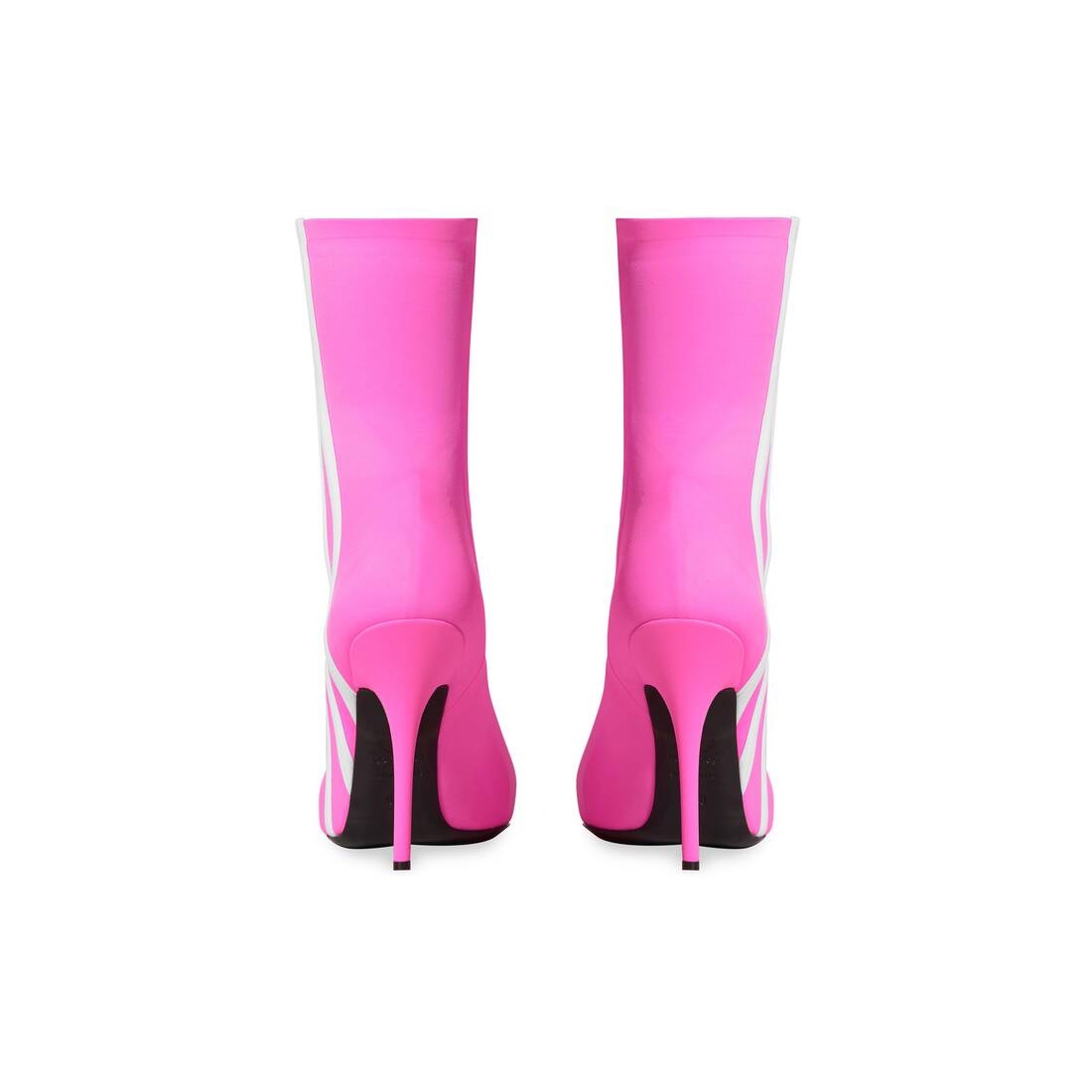 Women's Balenciaga / Adidas Knife 110mm Bootie in Neon Pink - 5