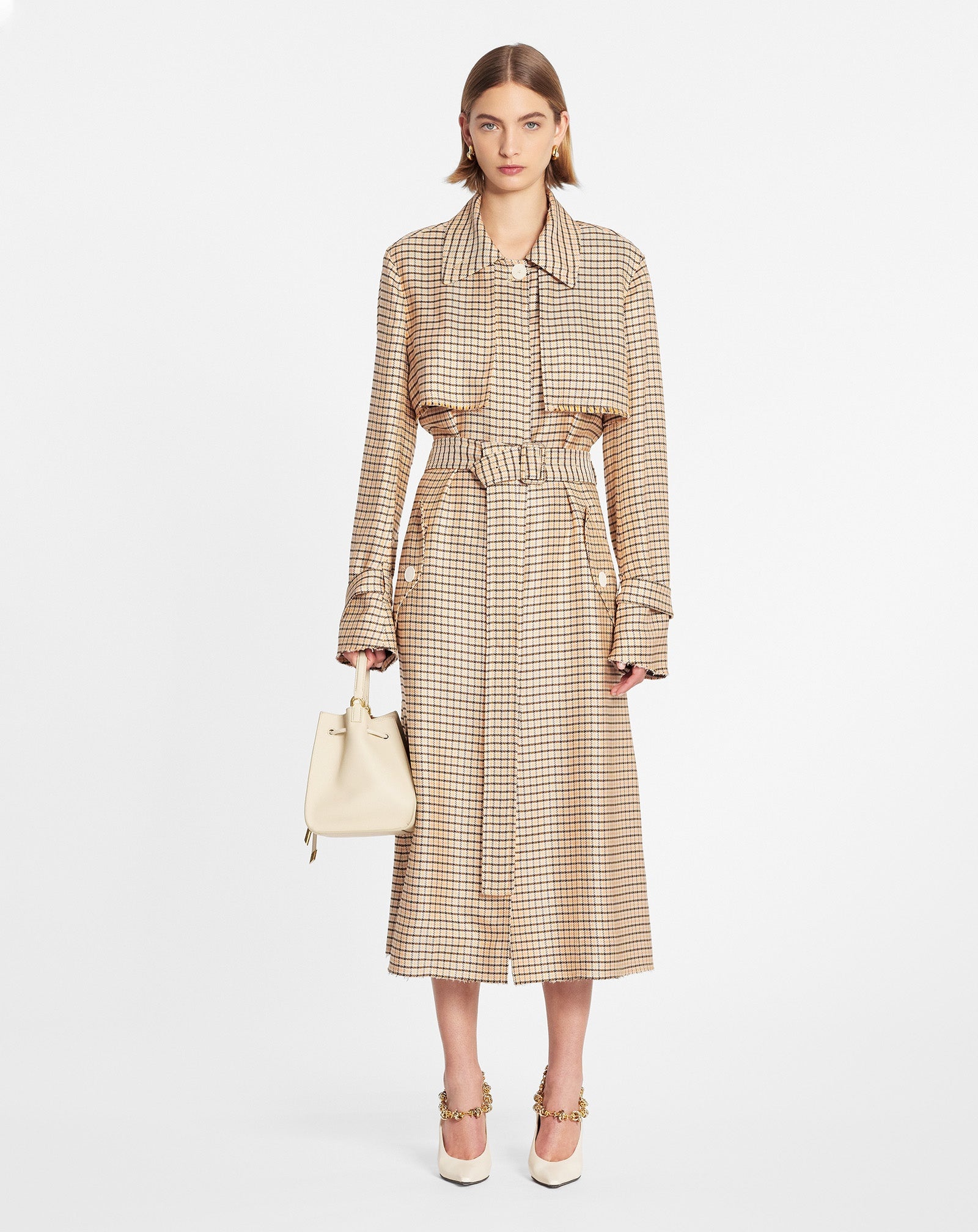 PRINTED FLOWING TRENCH COAT - 2