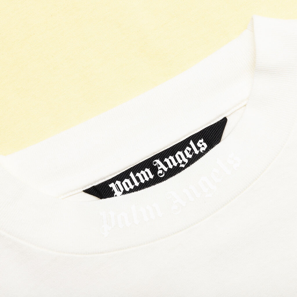 GRADIENT OVERLOGO L/S TEE - YELLOW/WHITE - 3