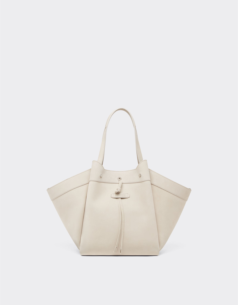 Large tote bag in nubuck leather 1