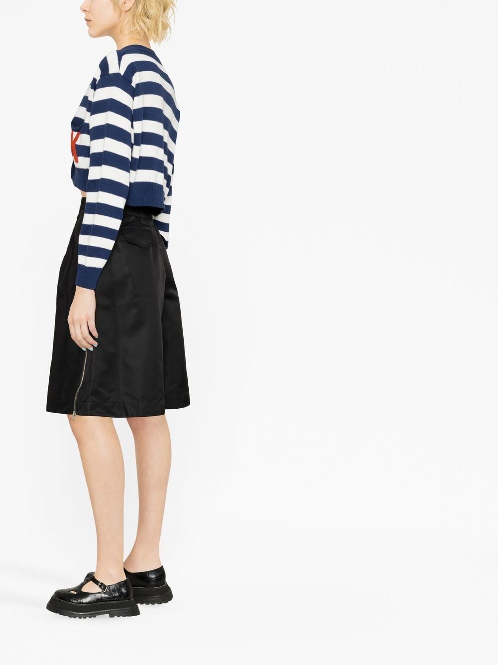 Nautical Stripes cropped cardigan - 3