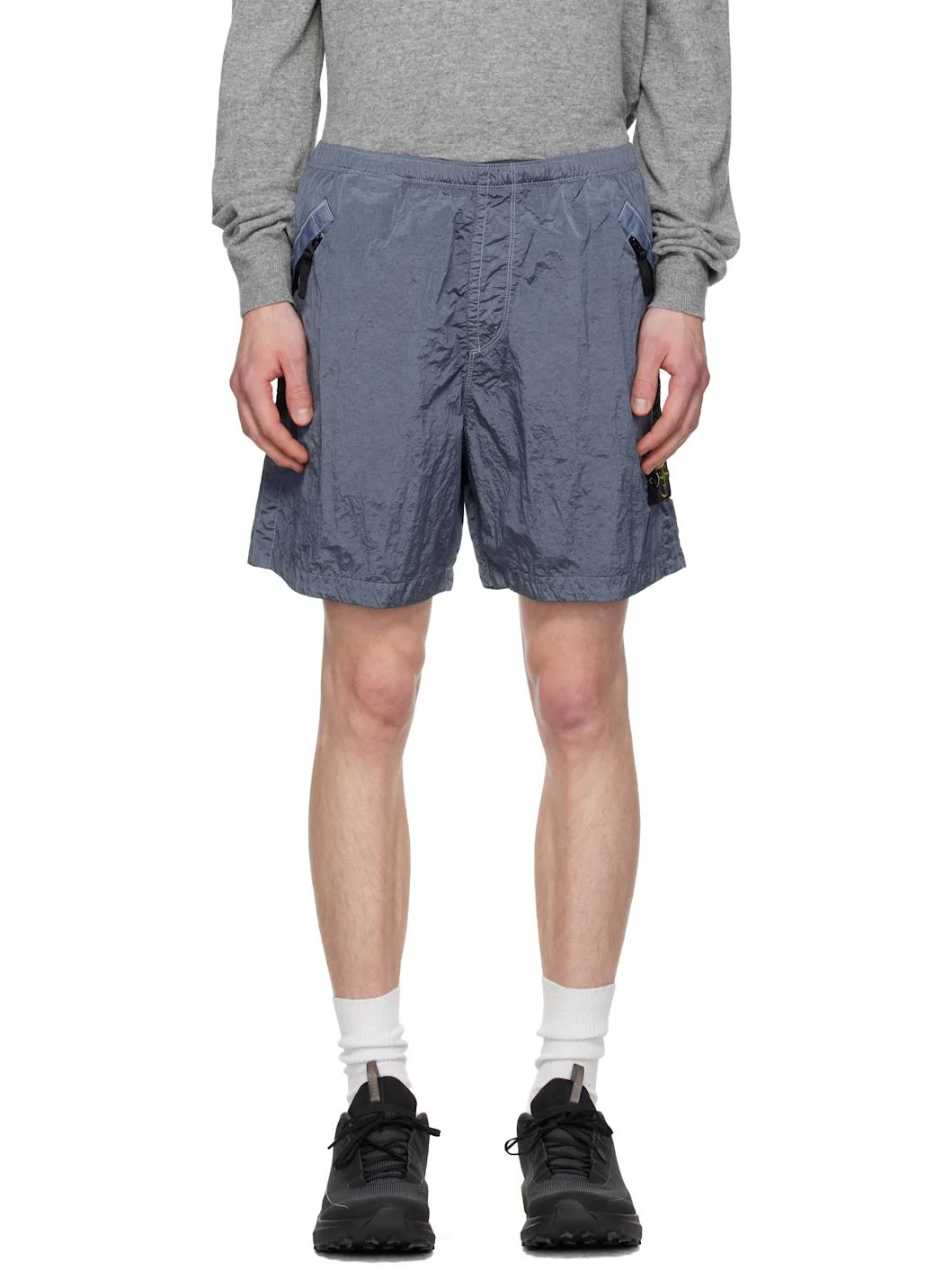 Blue 1200038 Nylon Metal ECONYL Shorts - 1