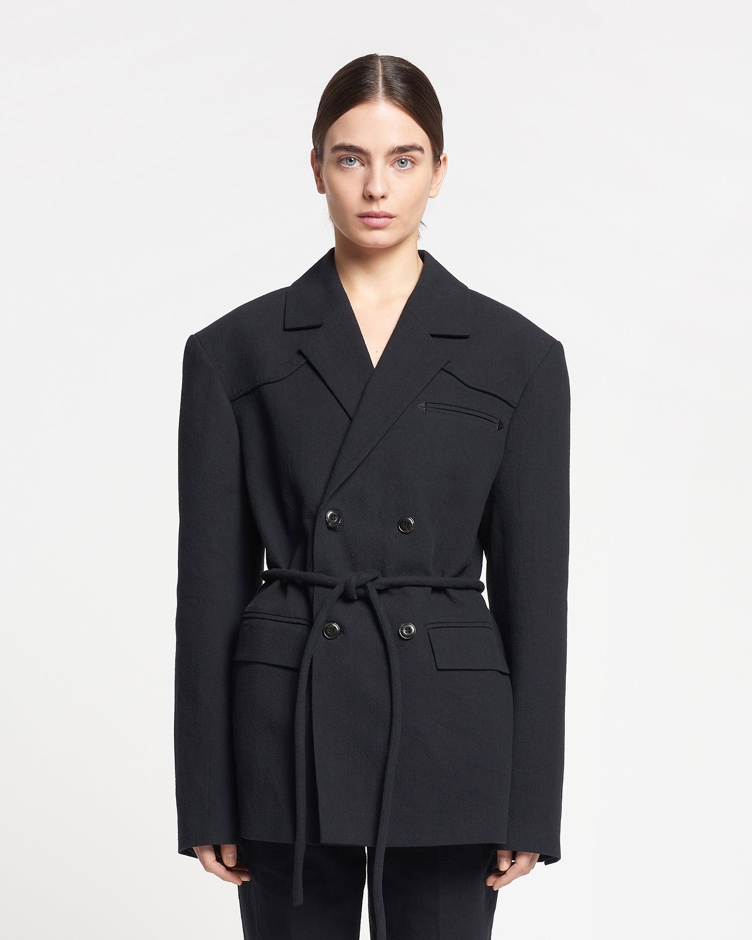 Washed-Canvas Blazer - 2