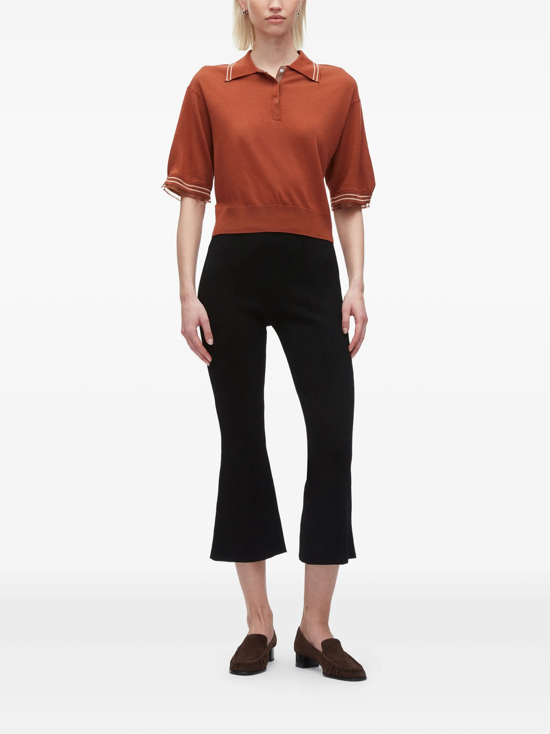 Cropped Polo With Organza - 2