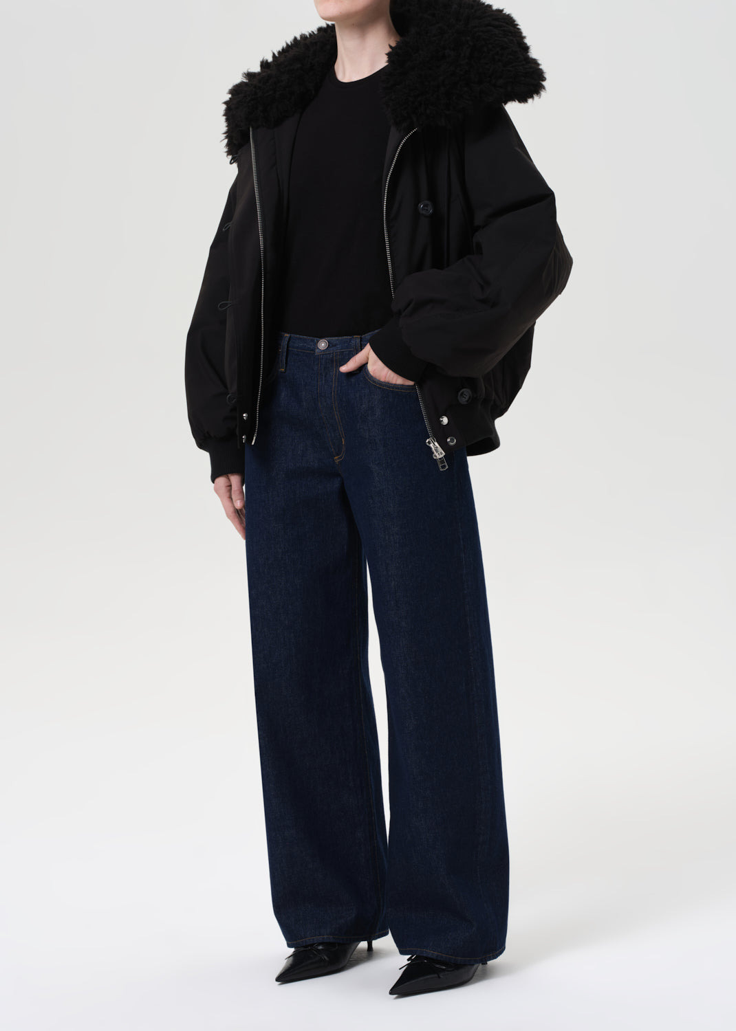 CAMBERLY SNORKEL PARKA IN BLACK - 4
