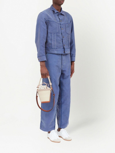 Maison Margiela woven mini bucket bag outlook