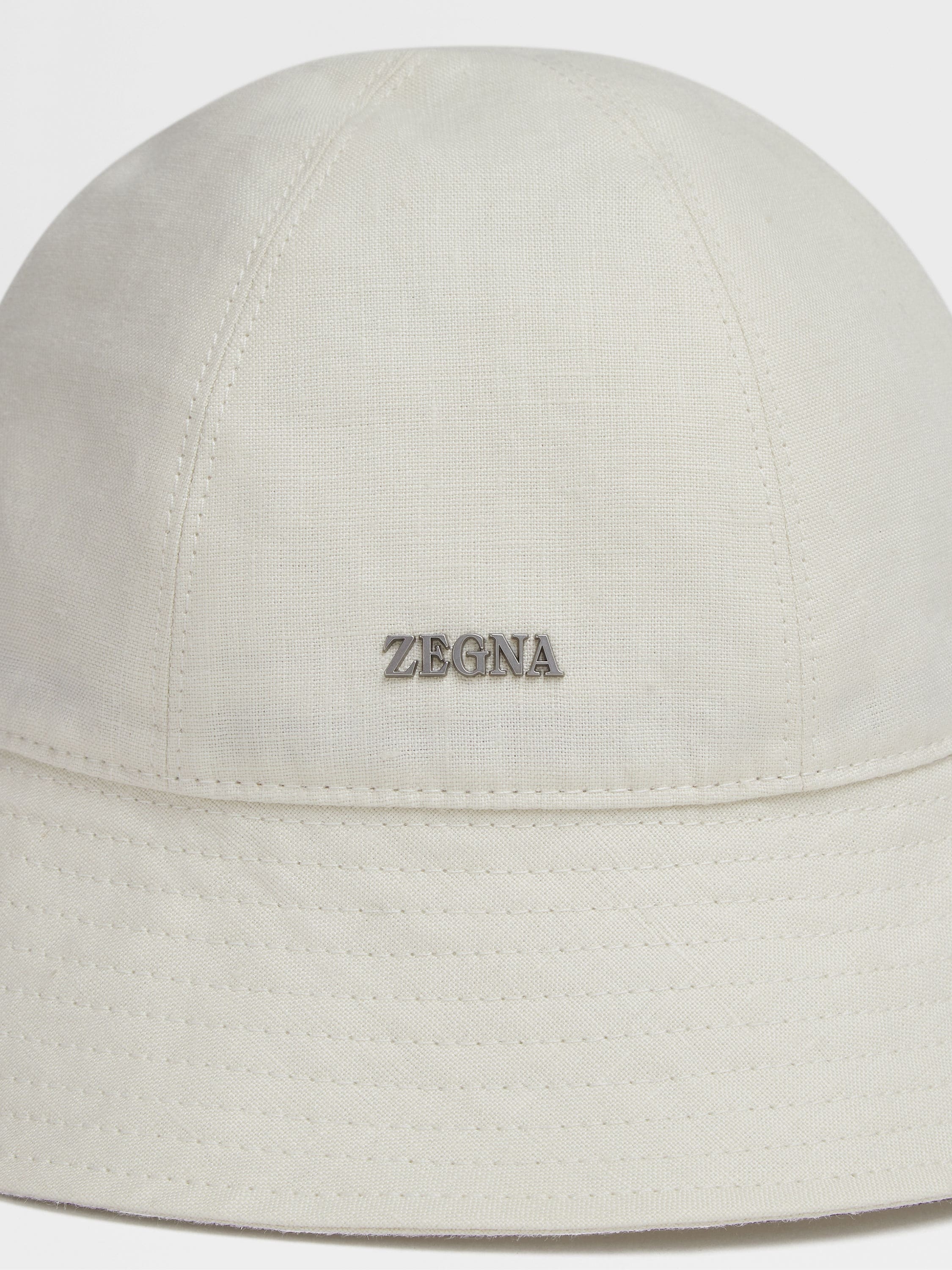 LIGHT BEIGE OASI LINO BUCKET HAT - 2