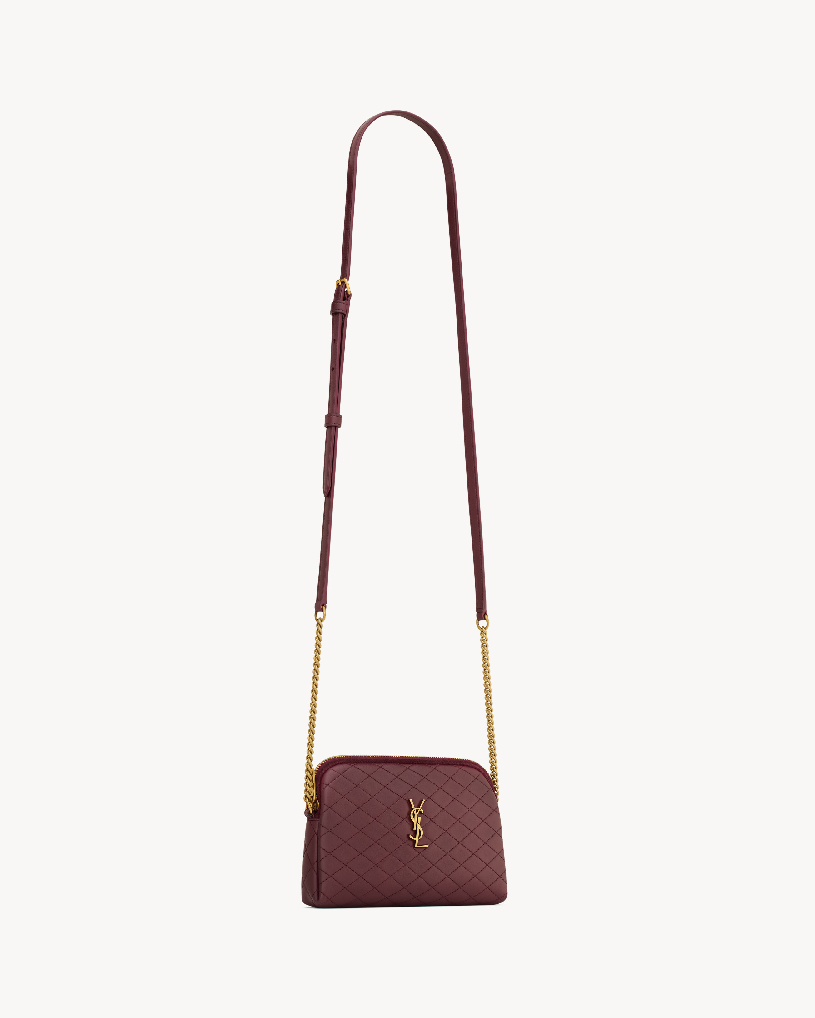 GABY ZIPPED POUCH IN QUILTED LAMBSKIN - 5