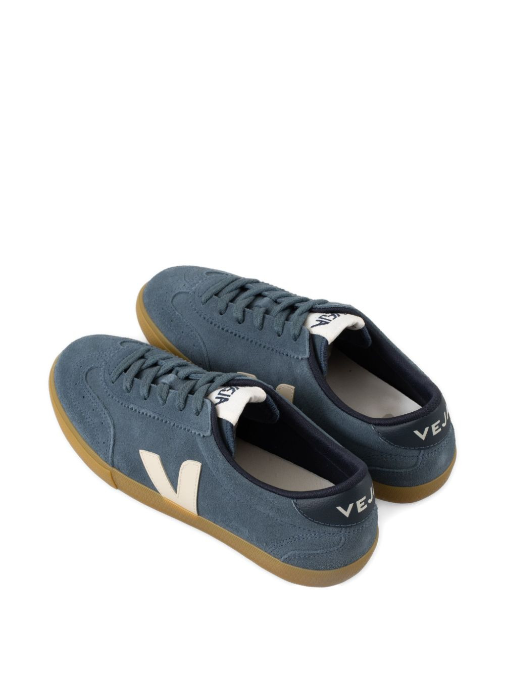 suede v-logo sneakers - 3