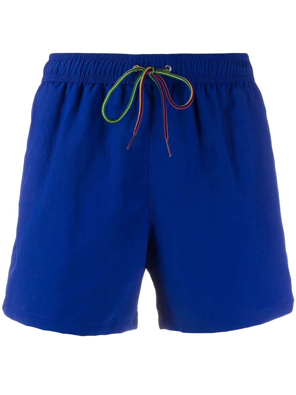 drawstring waist swim shorts - 1