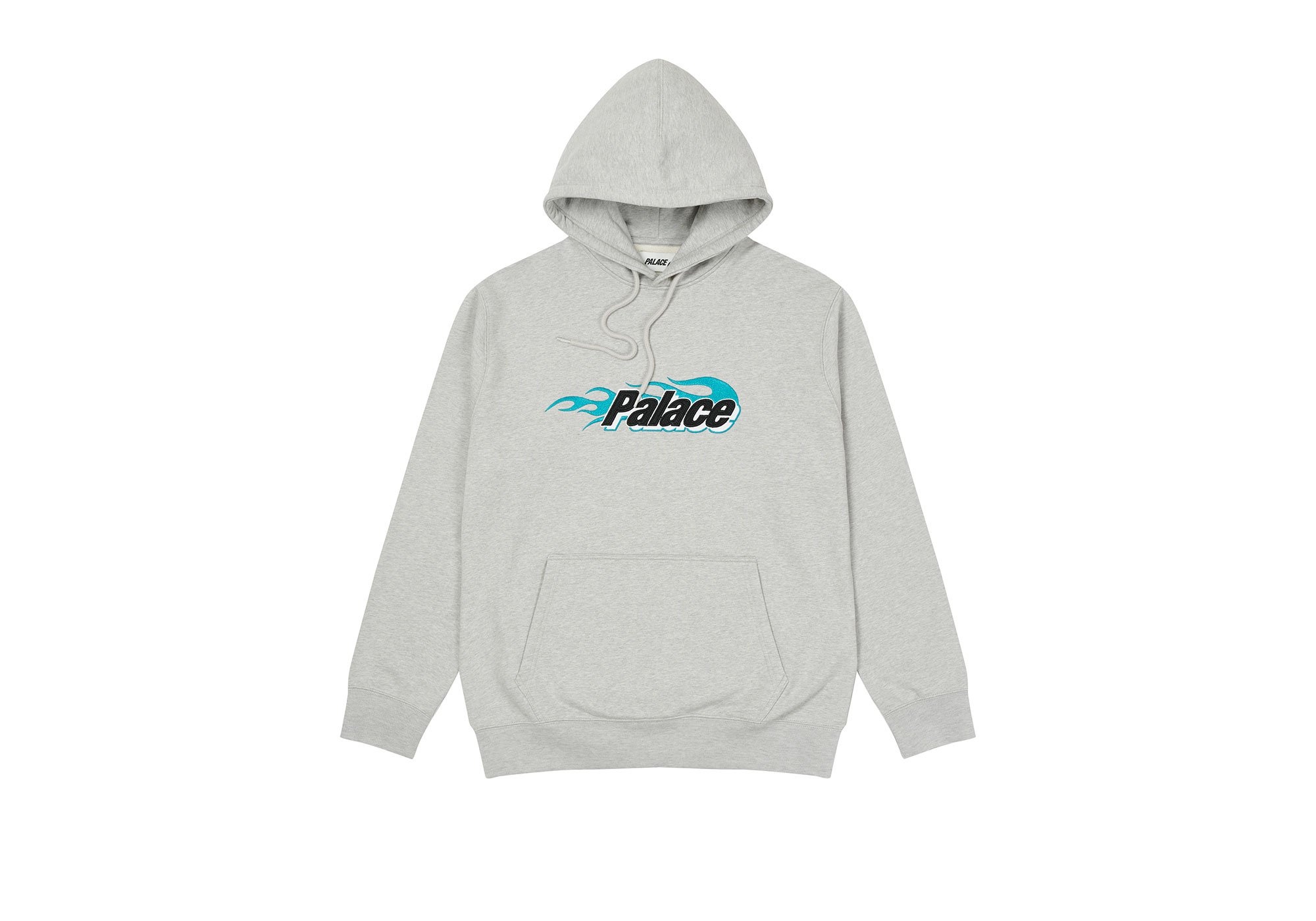 P-FLAMES HOOD GREY MARL - 1