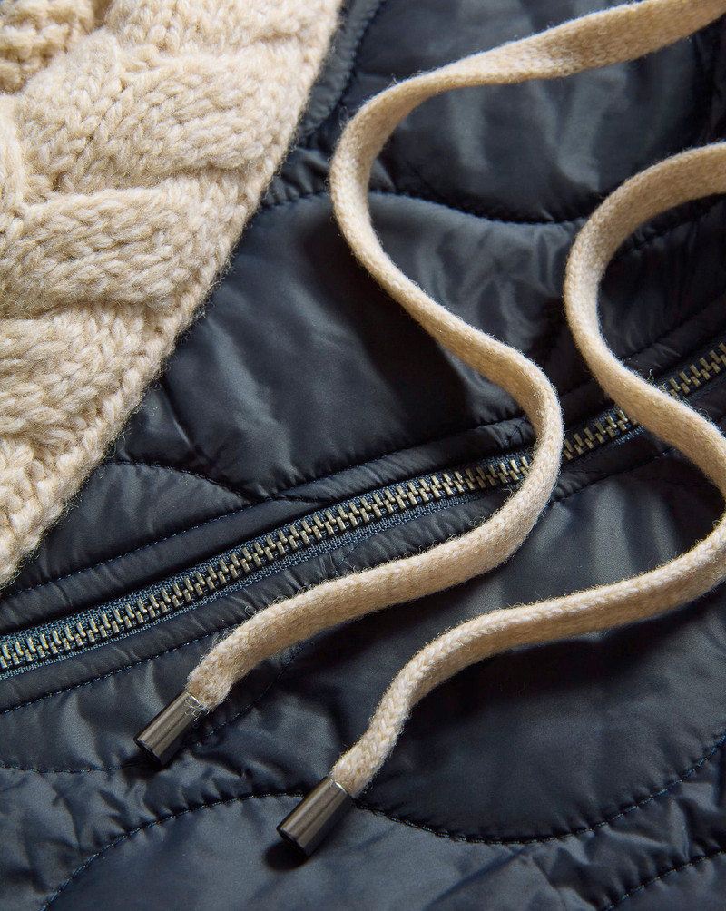 BARROWS KNIT-SLEEVE QUILTED JACKET 4