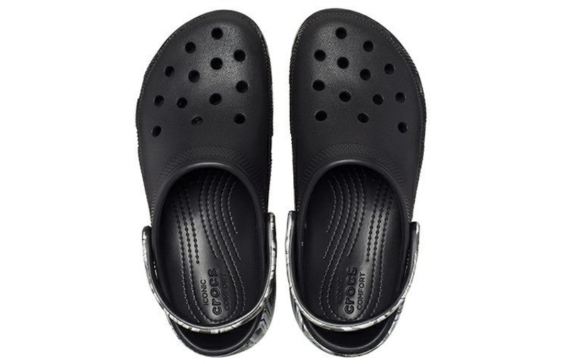 crocs (WMNS) Crocs Classic Crush Disco Clog 'Black' 208123-0C4 outlook